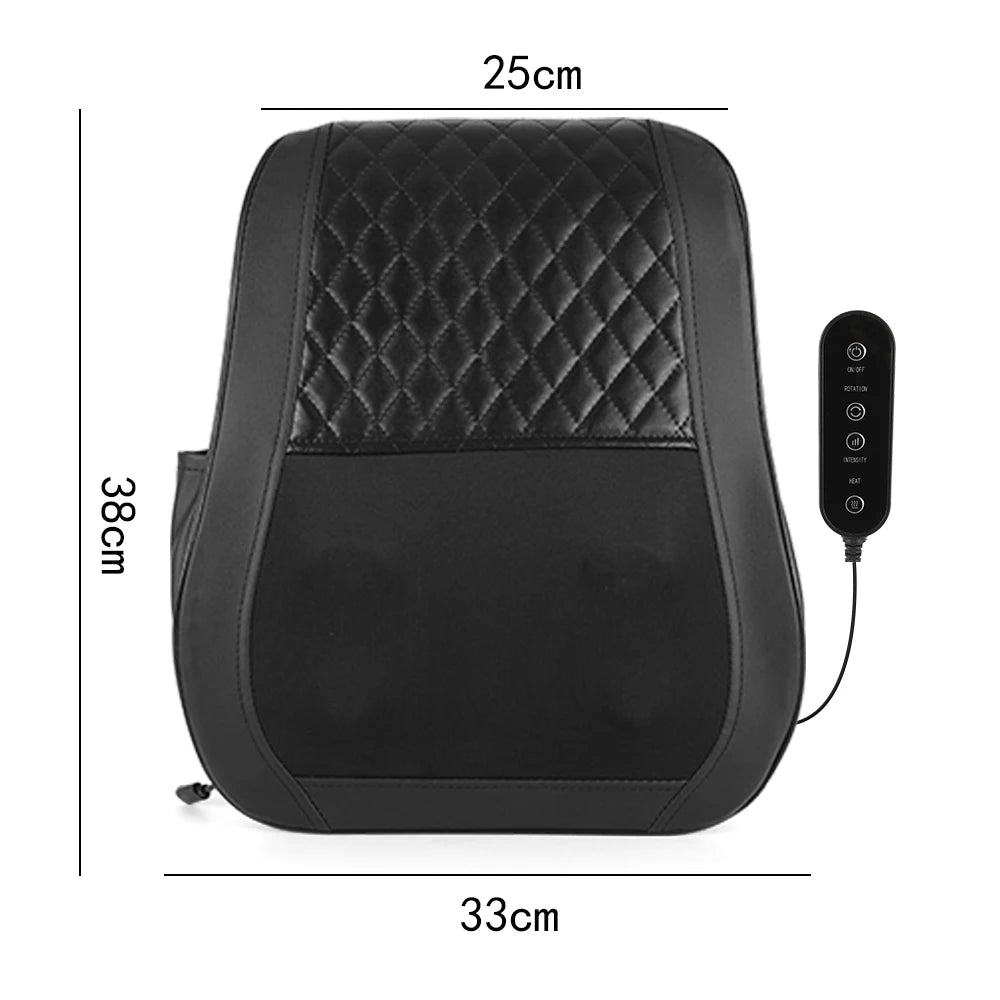 Lingteng Heated 3D Kneading Back Neck Shoulder Massager