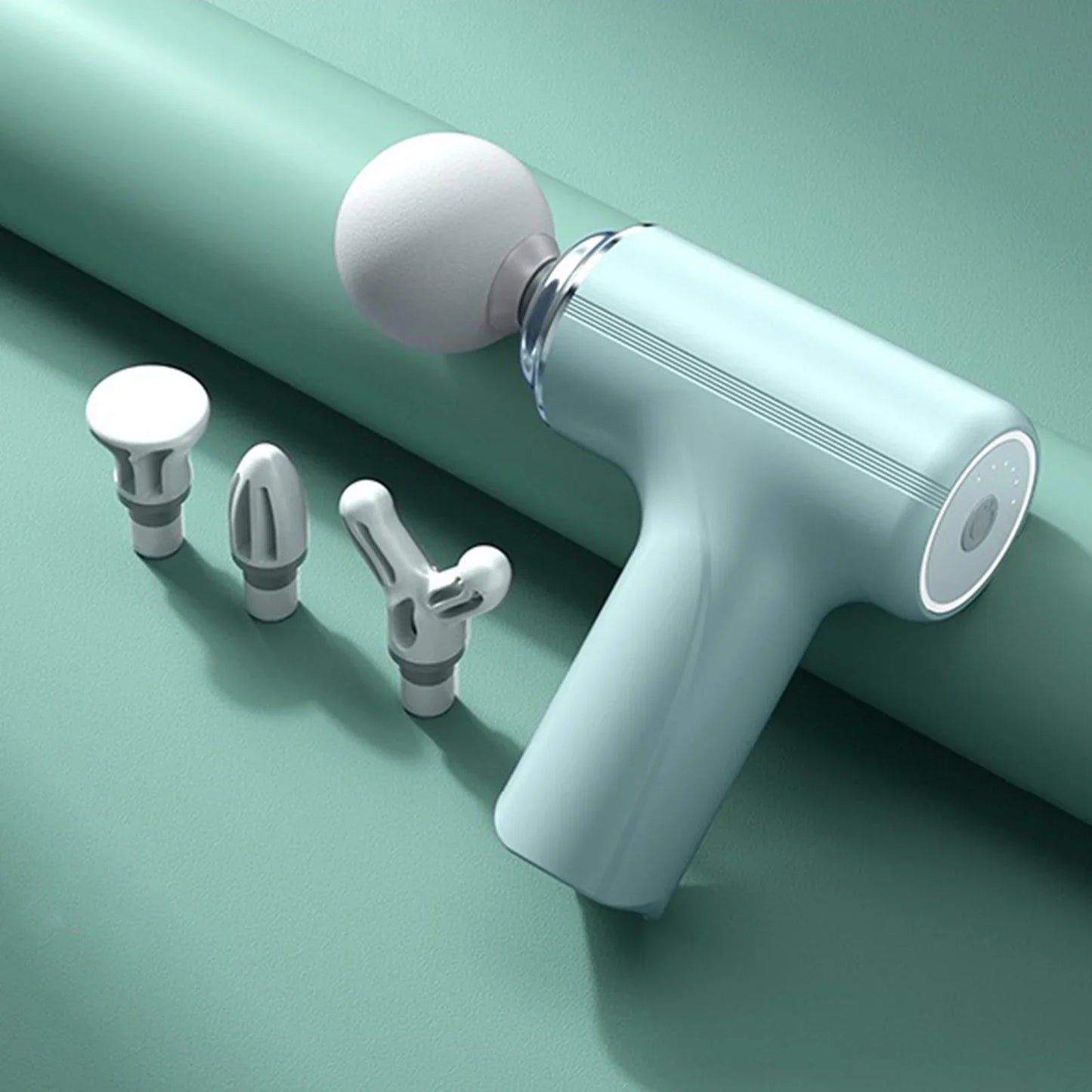 Portable Electric Fascia Massage Gun With Four Heads Six Speeds