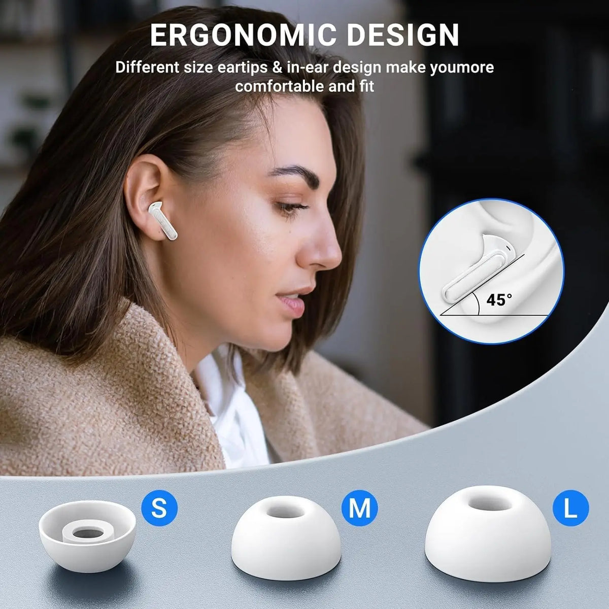ZZLOVE Air 3 Pro Wireless Earbuds With Active Noise Cancellation