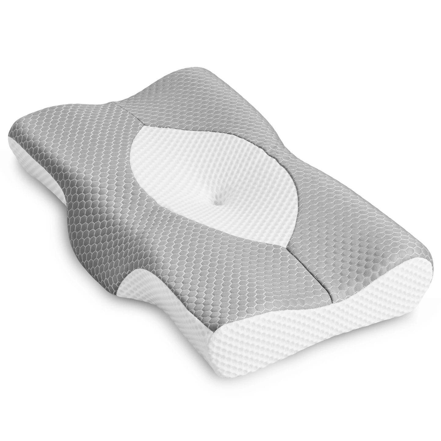 JHK Cervical Neck Memory Foam Pillow With Ventilated Cooling Support