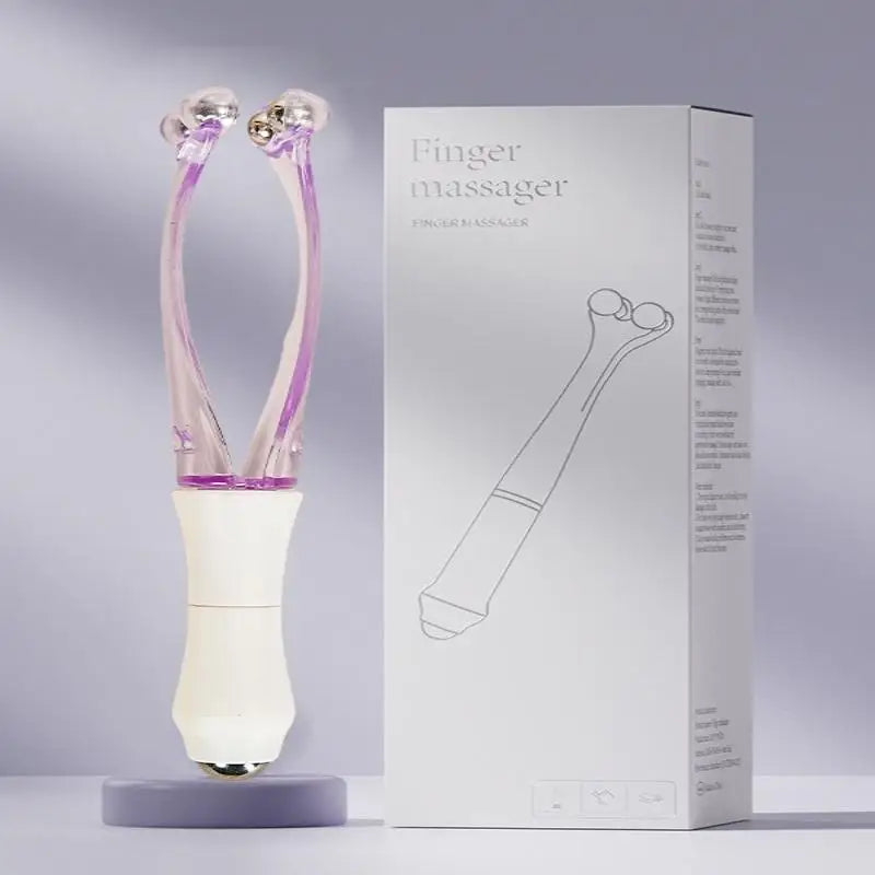 Dual End Hand Finger Joint Acupoint Massager Roller