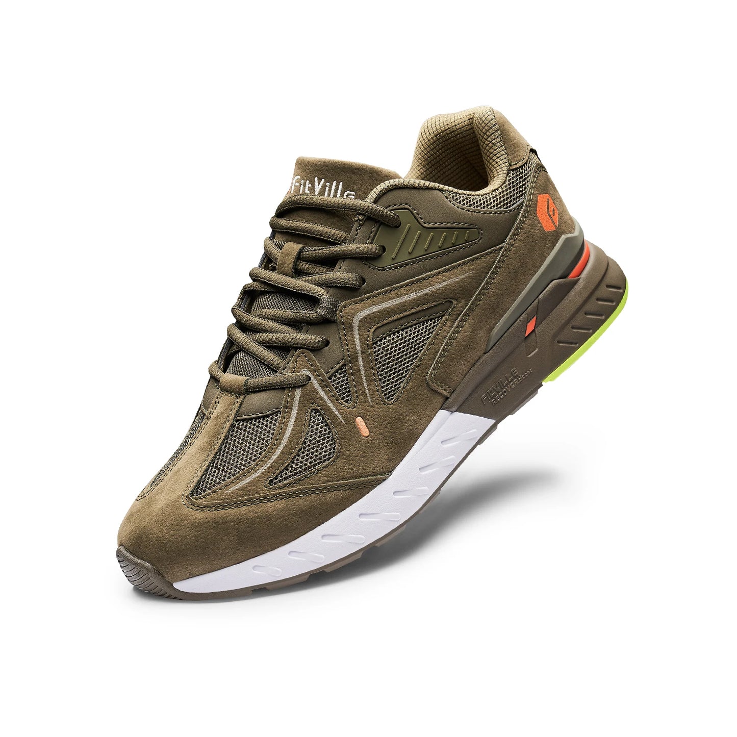 FitVille Men's Walking Shoes Lightweight Arch Support Breathable Cushioning