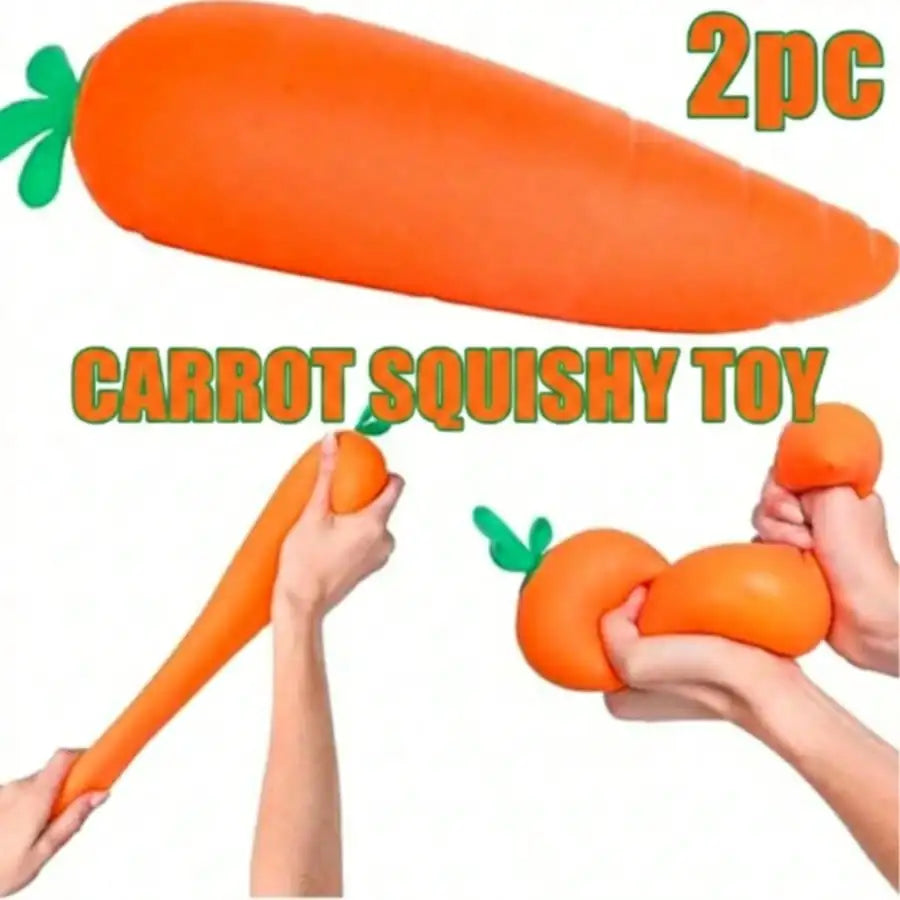 Sand Texture Squishy Carrot Vegetable Stress Relief Fidget Toy