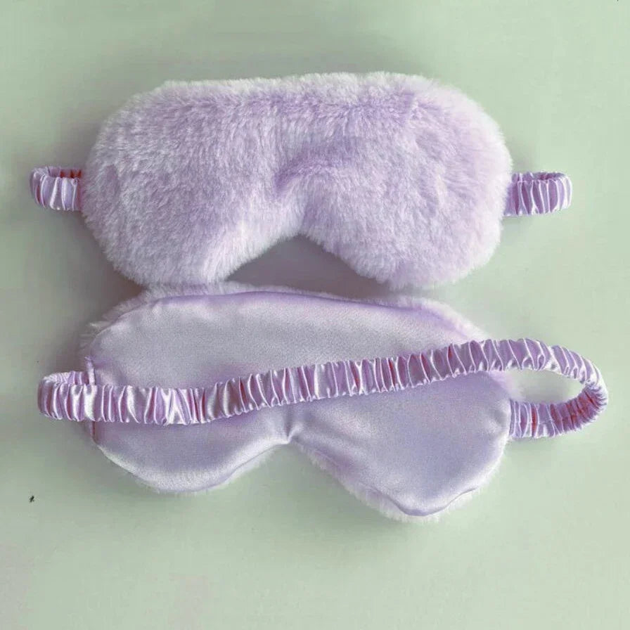 Soft Plush Sleeping Mask For Light Blocking Sleep Aid