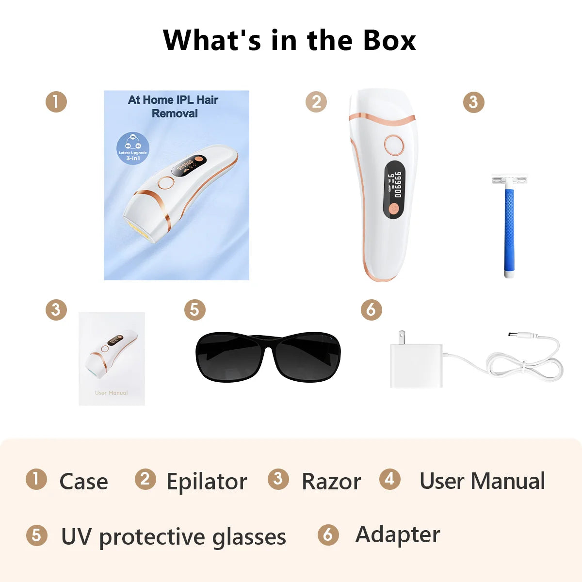 Totmizby IPL Epilator Laser Hair Removal Device For All