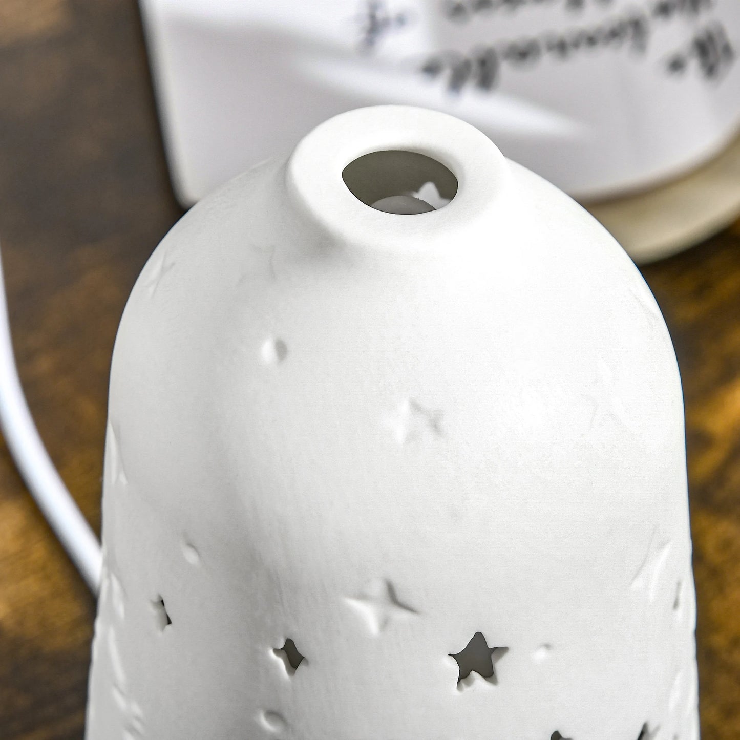 Ultrasonic Aromatherapy Diffuser Humidifier With Ceramic Cover And Timer