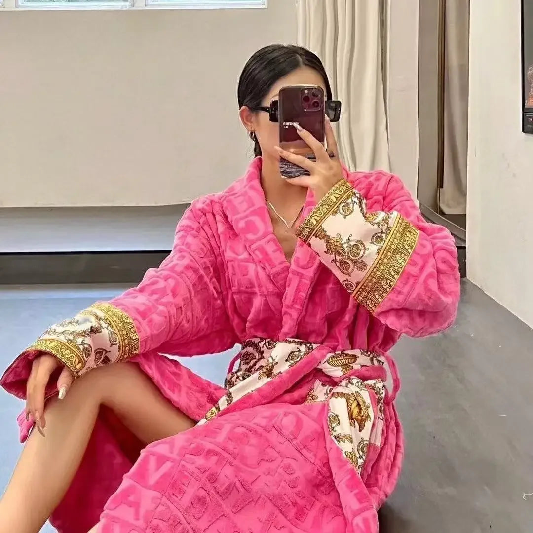 Luxury Cotton Unisex Bathrobe Hotel Inspired Sleepwear
