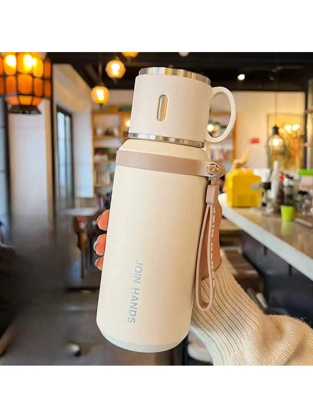 304 Stainless Steel Vacuum Insulated Water Bottle With Cup Lid