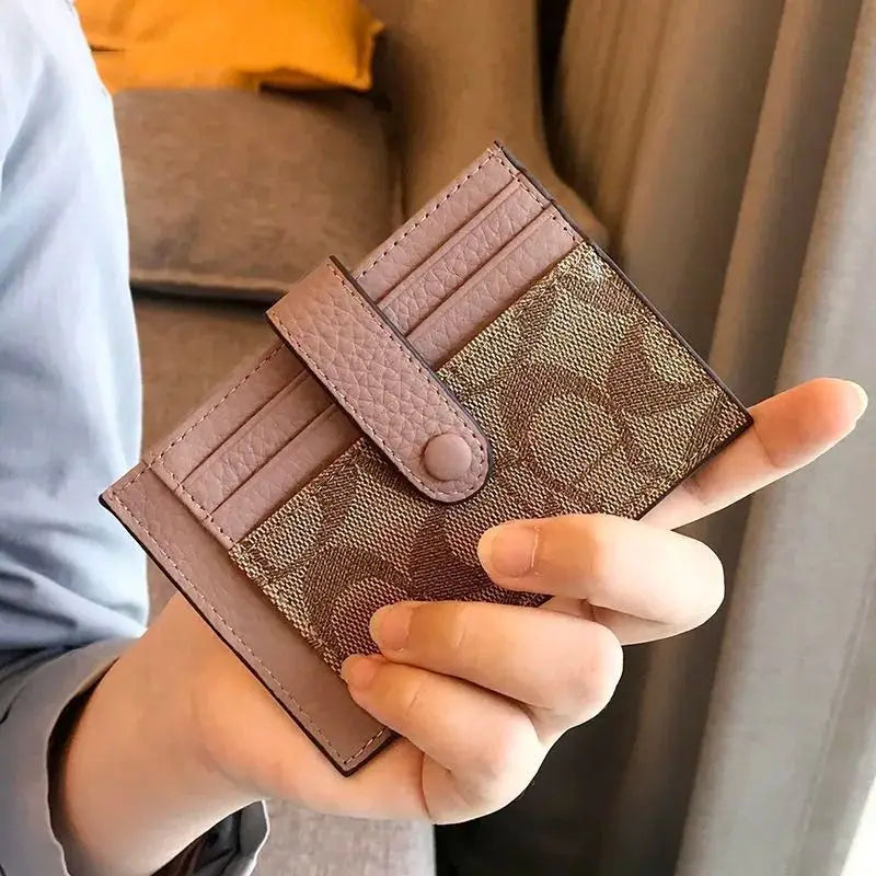 Saint.Bos Ultra-Thin Monogram Card Holder Ins Style Wallet