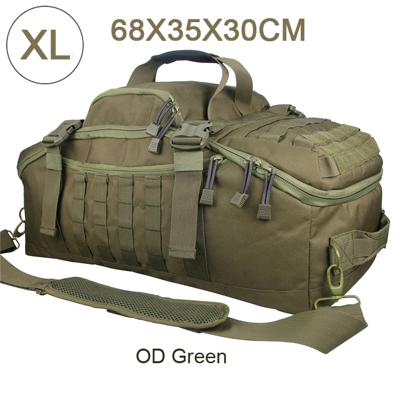 LQARMY Waterproof 3 Way Travel Duffel Bag Backpack Luggage
