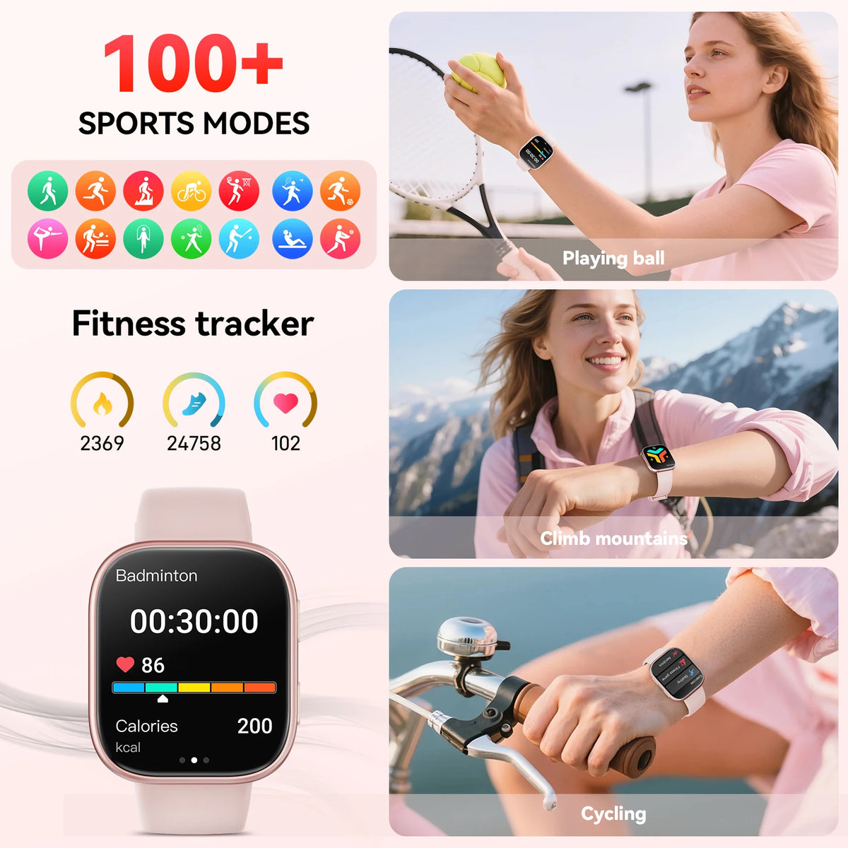 Waterproof Smartwatch With Bluetooth Calling And Fitness Tracking