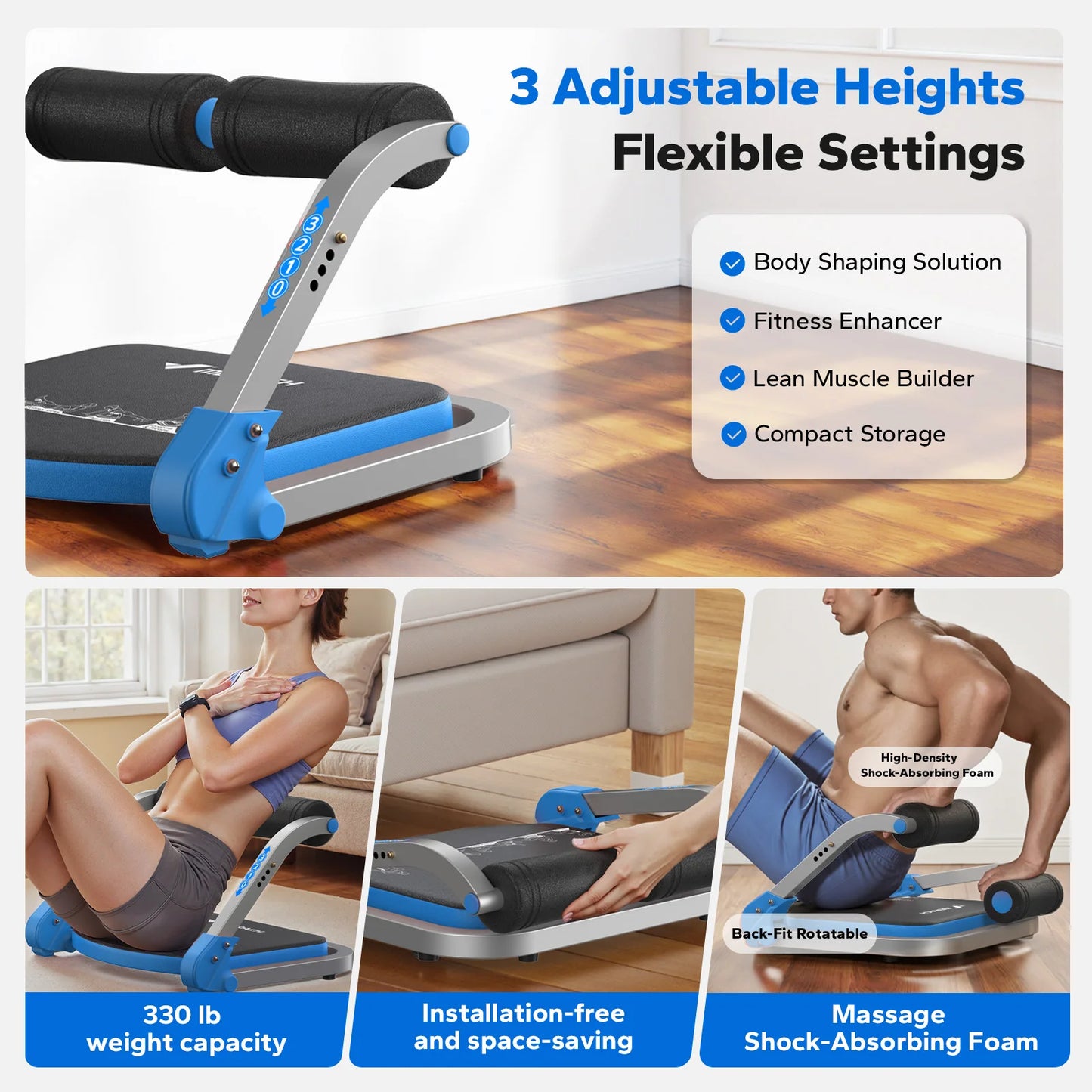 Merach Automatic Rebound Abdominal Machine For Core Workout