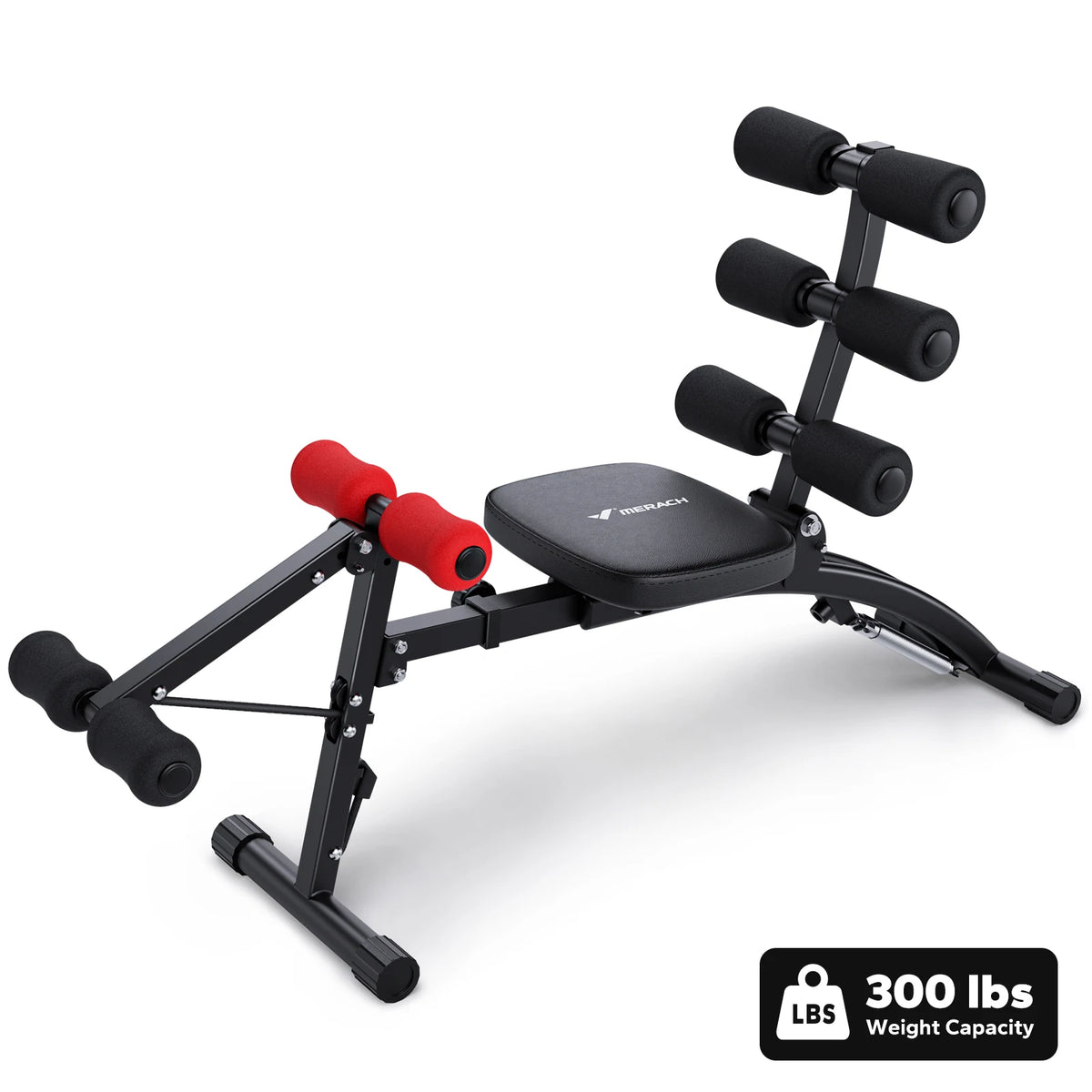 Merach Adjustable Ab Workout Bench For Home Gym Core Fitness