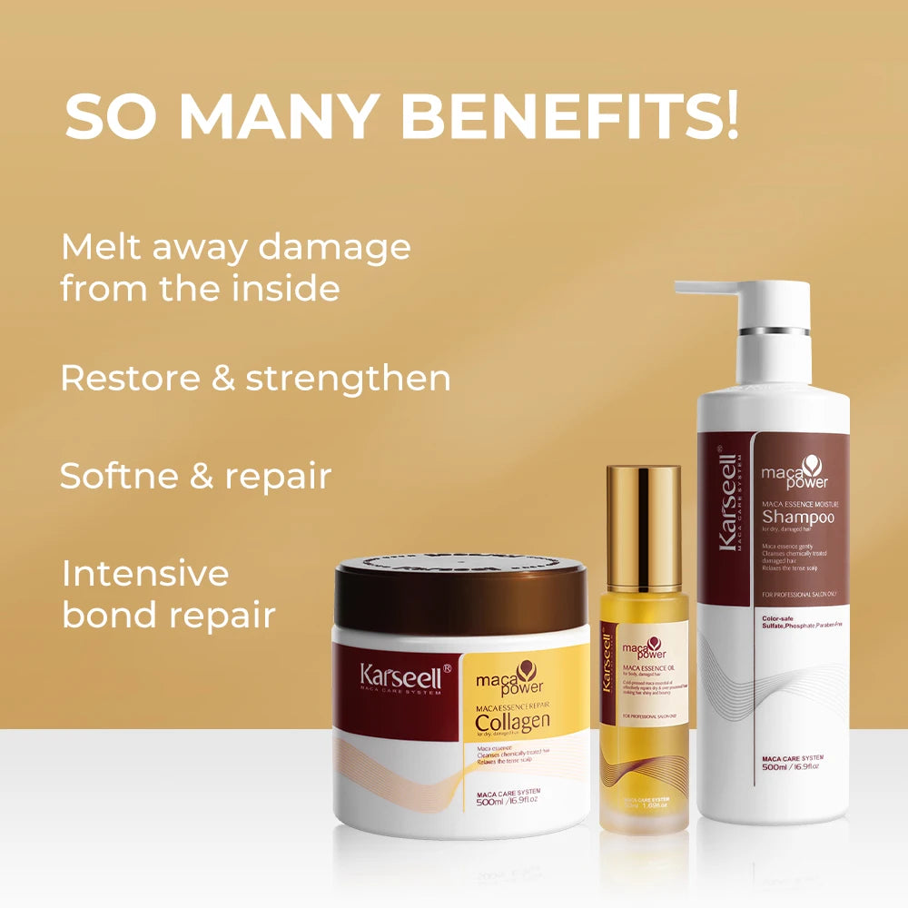 Karseell Collagen Hair Mask And Argan Oil Shampoo Set