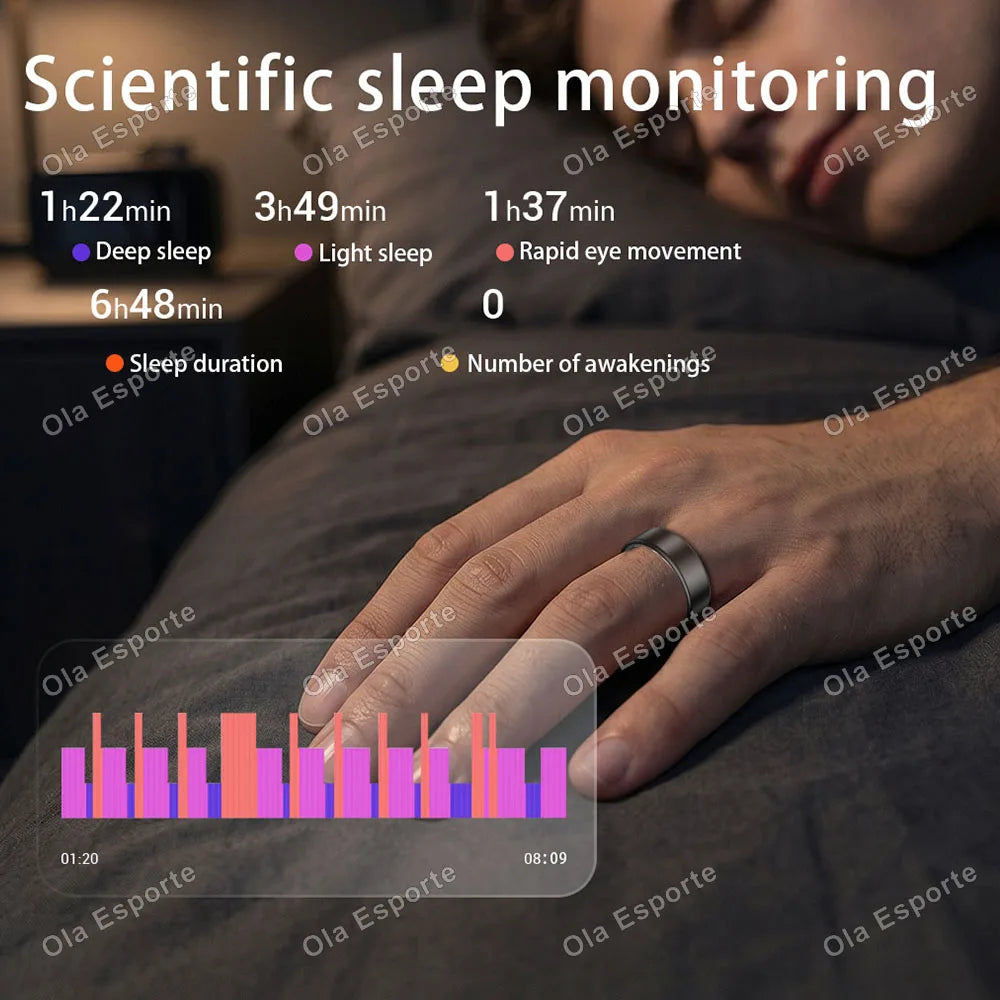 Ola Esporte Smart Ring Heart Rate Blood Oxygen Sleep Monitor