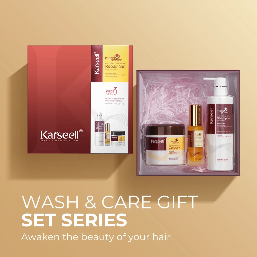 Karseell Collagen Hair Mask And Argan Oil Shampoo Set