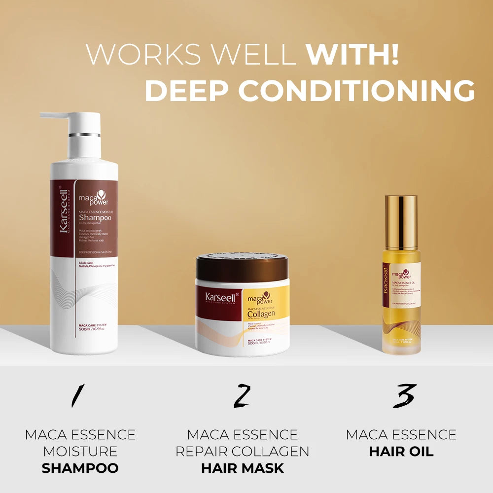 Karseell Collagen Hair Mask And Argan Oil Shampoo Set