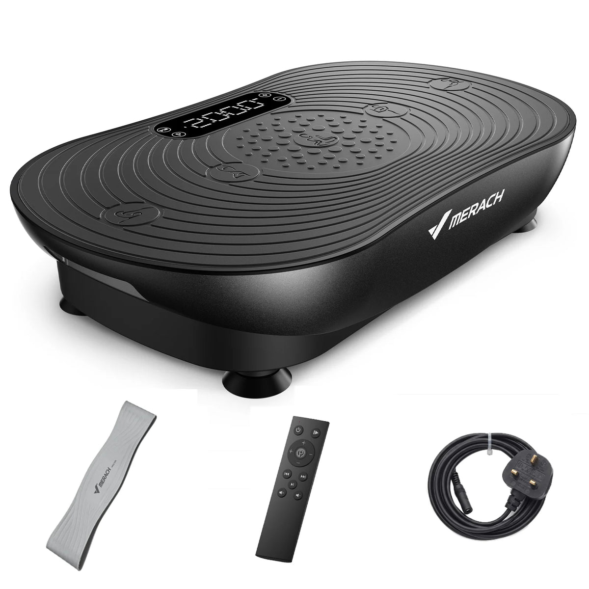 MERACH Vibration Plate Exercise Machine With Digital Display And Speakers