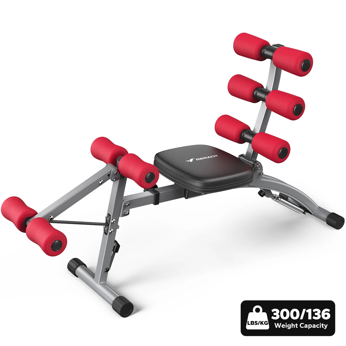 Merach Adjustable Ab Workout Bench For Home Gym Core Fitness