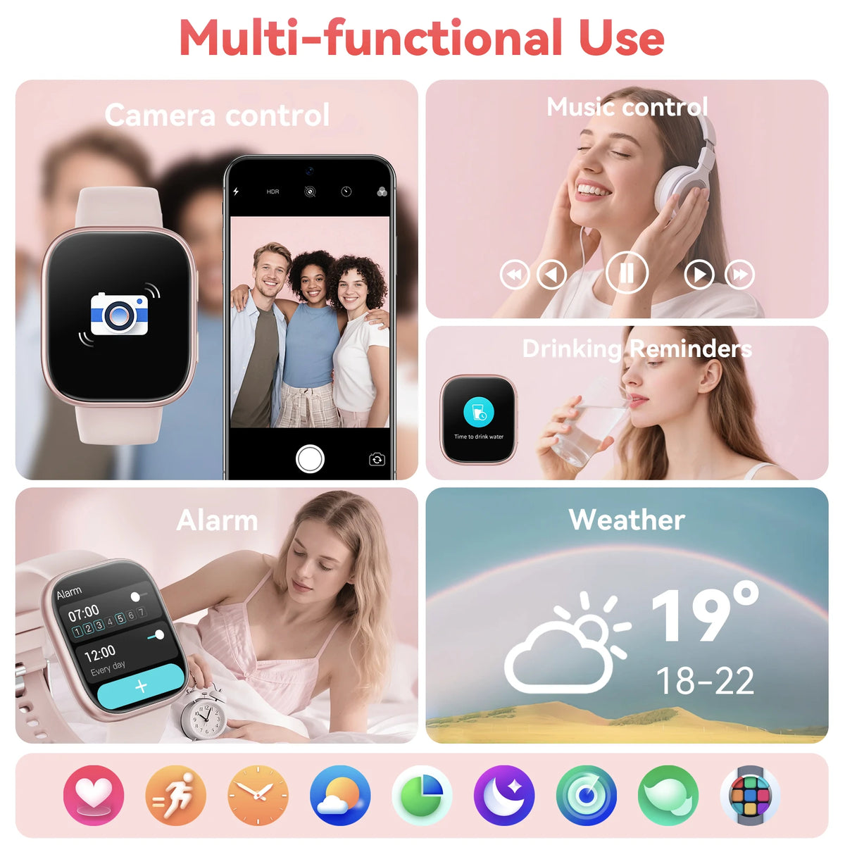 Waterproof Smartwatch With Bluetooth Calling And Fitness Tracking