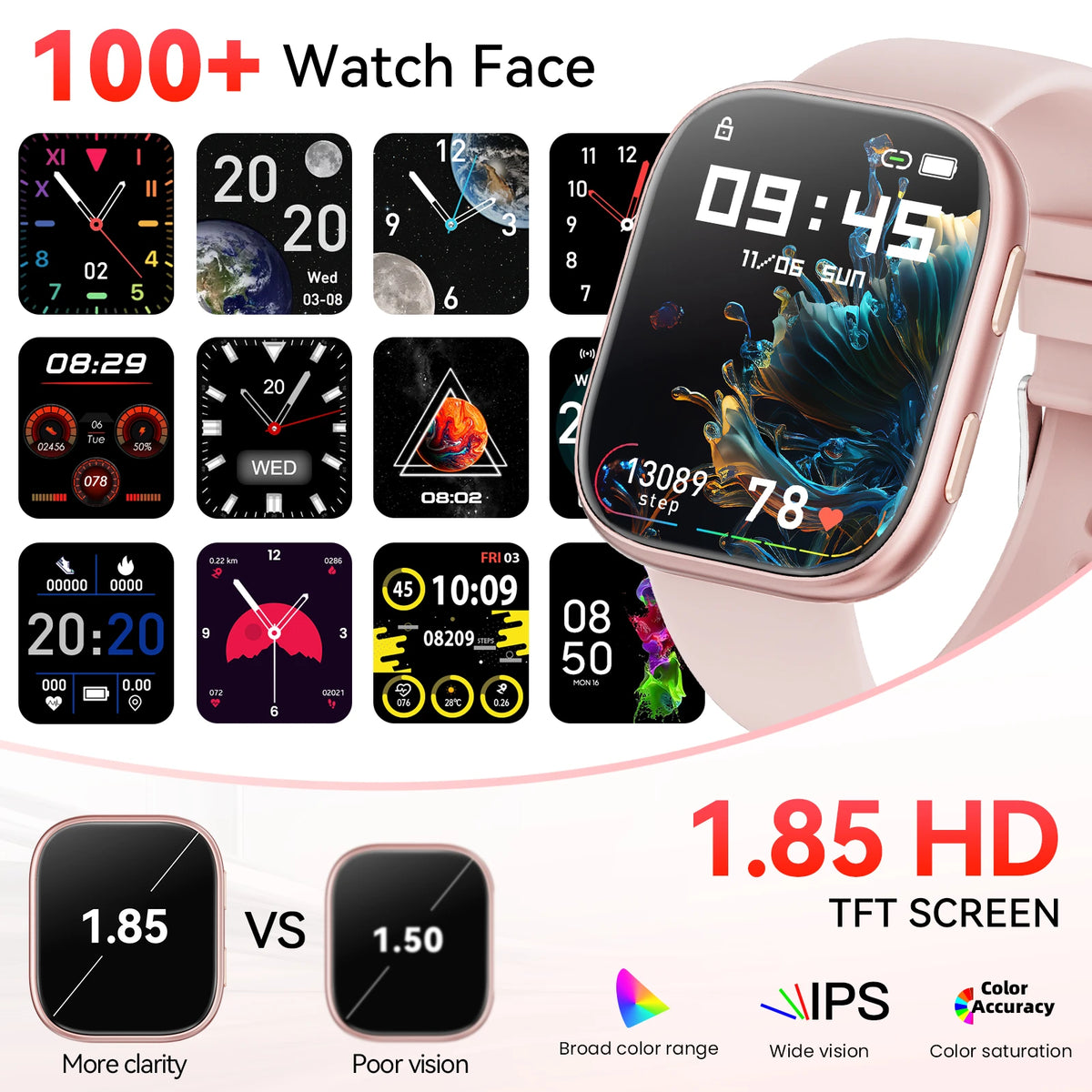 Waterproof Smartwatch With Bluetooth Calling And Fitness Tracking