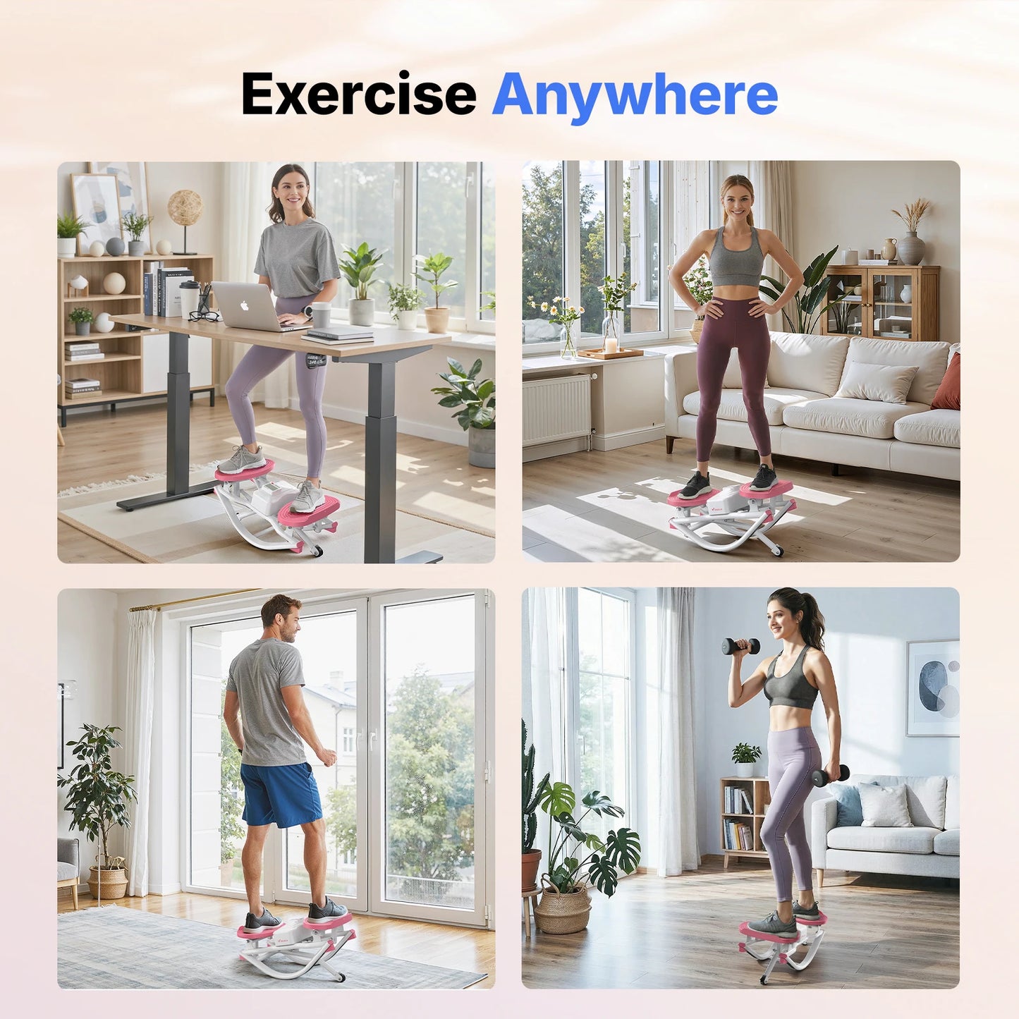 Merach Quiet Rocking Stepper For Core And Waist Workout