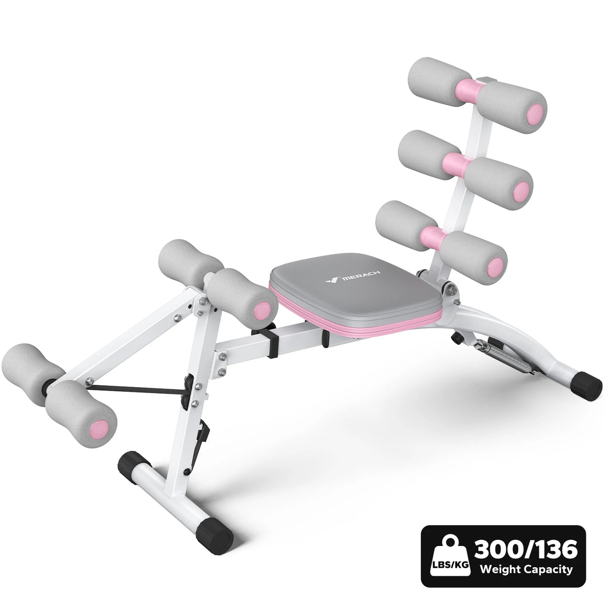 Merach Adjustable Ab Workout Bench For Home Gym Core Fitness