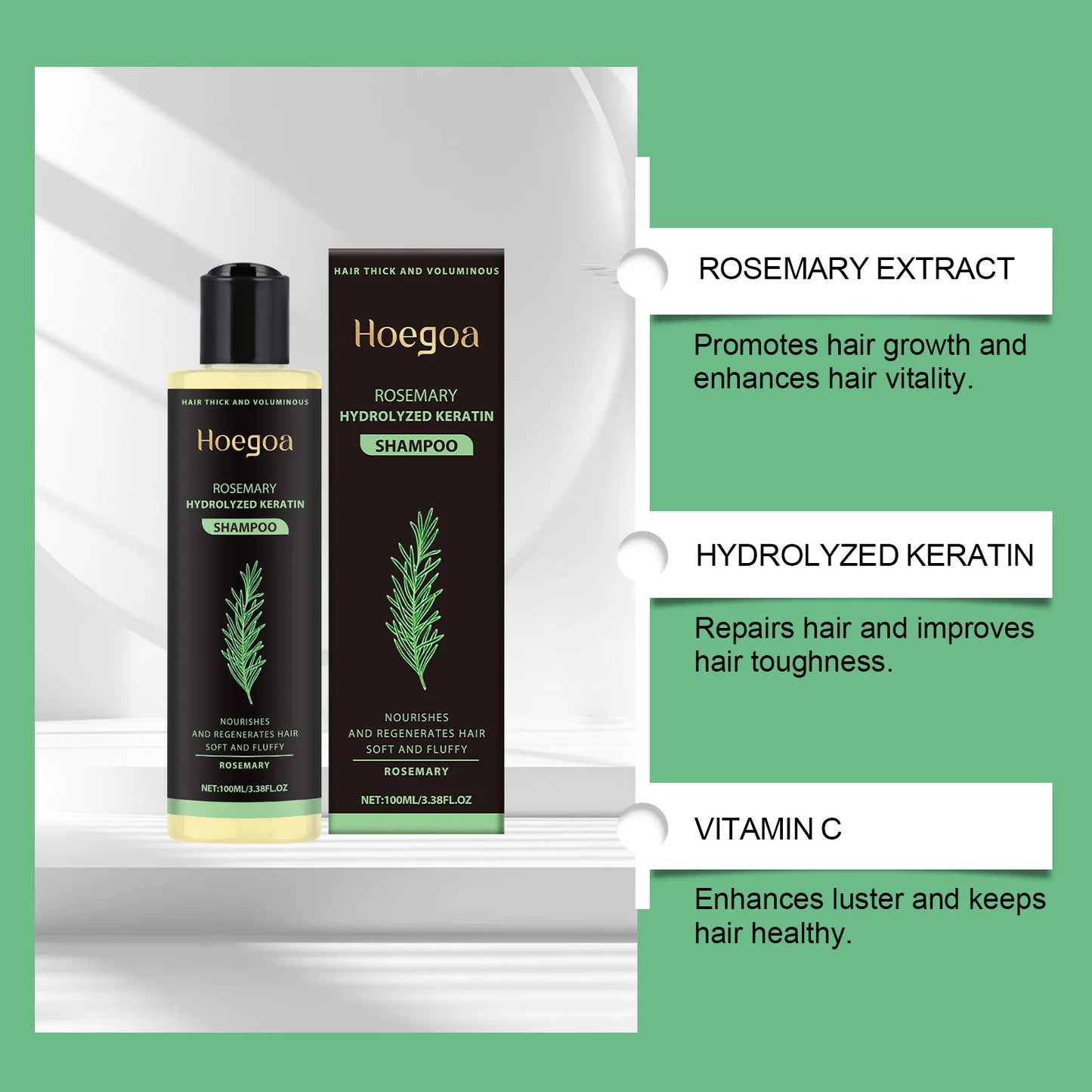 Hoegoa Rosemary Hair Shampoo For Strengthening And Oil Control