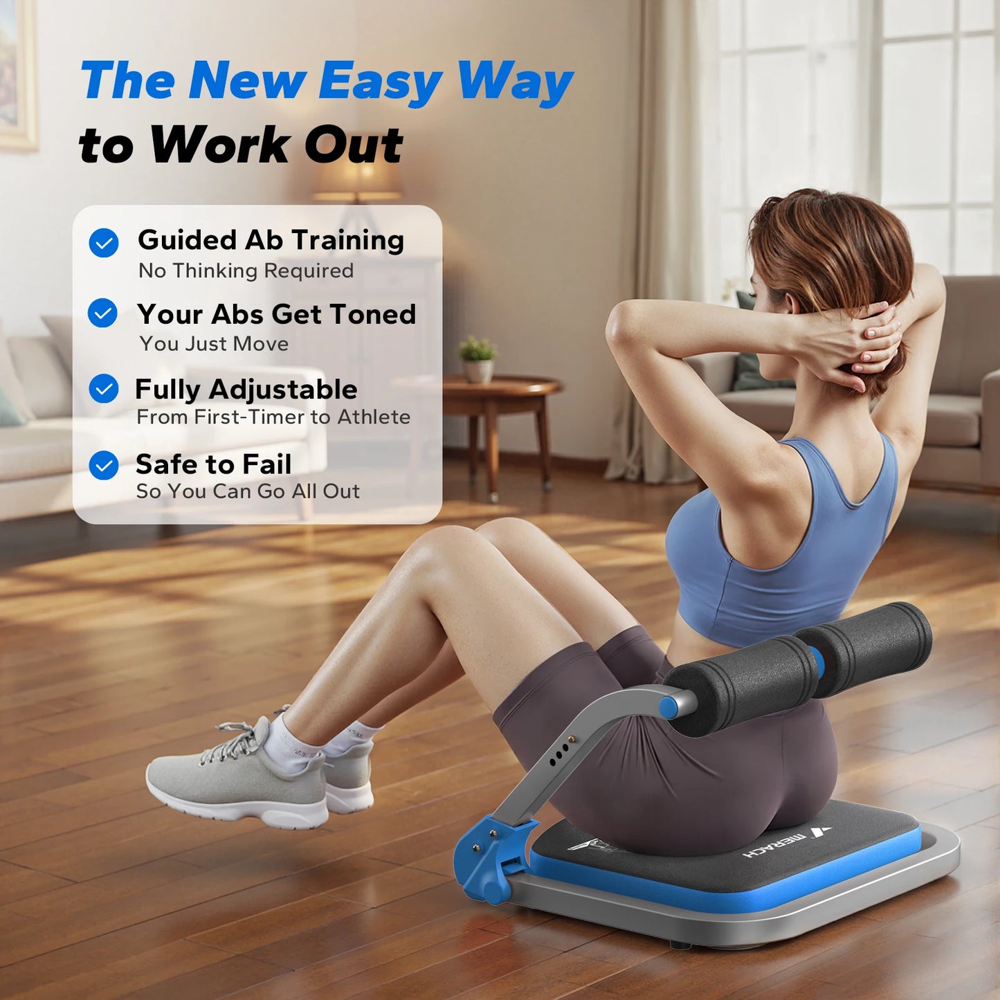 Merach Automatic Rebound Abdominal Machine For Core Workout