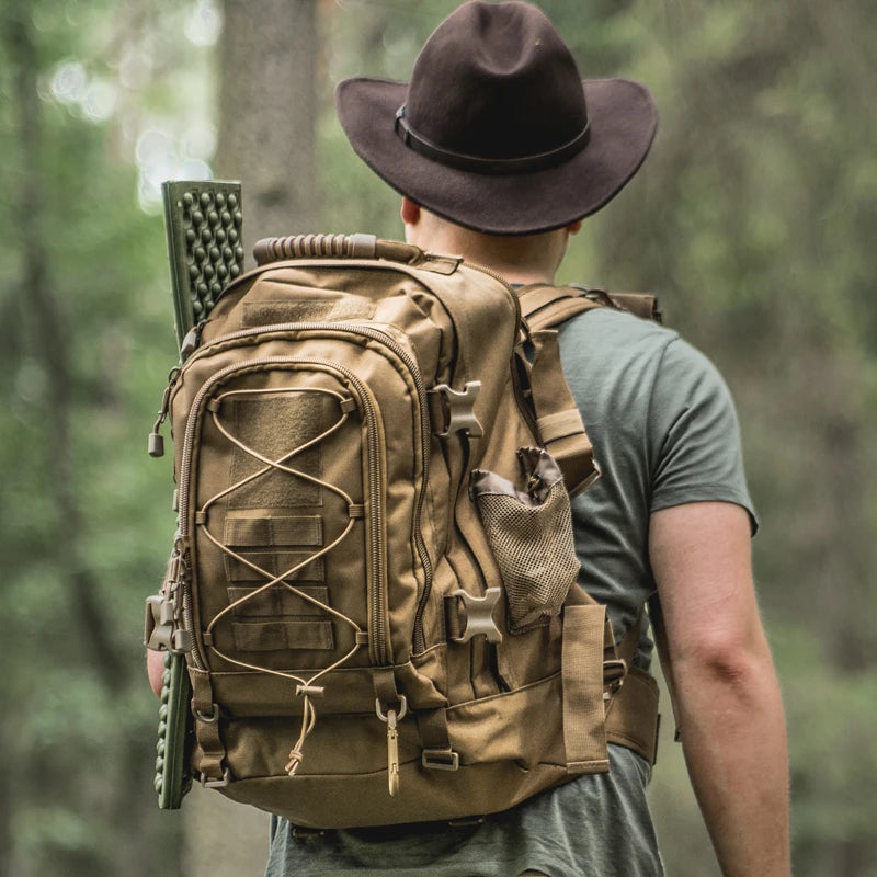 LQARMY 65 Liters Large Capacity Outdoor Tactical Backpack