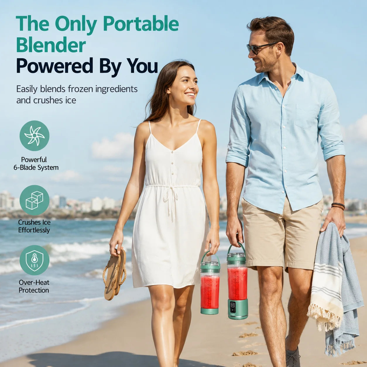 Cordless Rechargeable Portable Blender For Smoothies And Shakes Anywhere