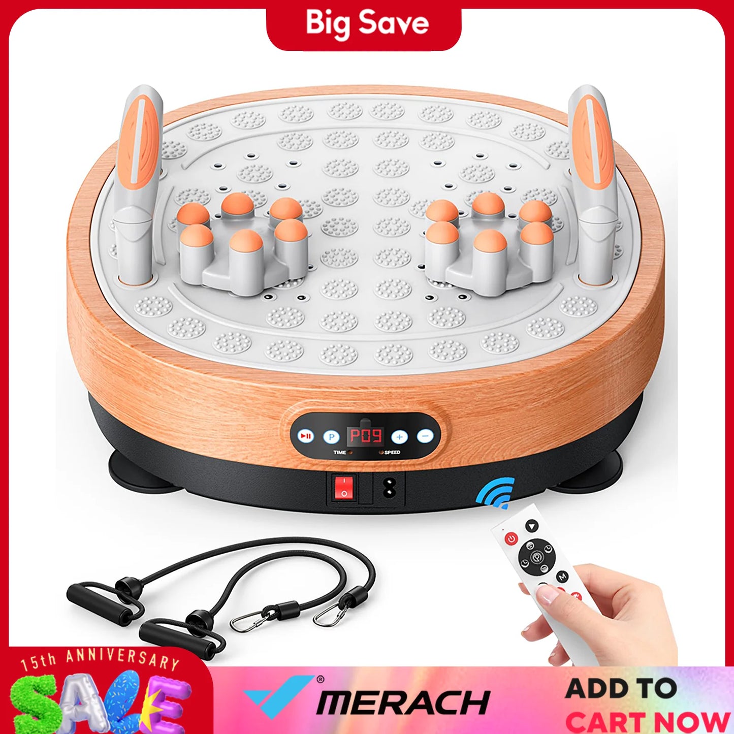 Merach Whole Body Vibration Plate Exercise Machine With Remote