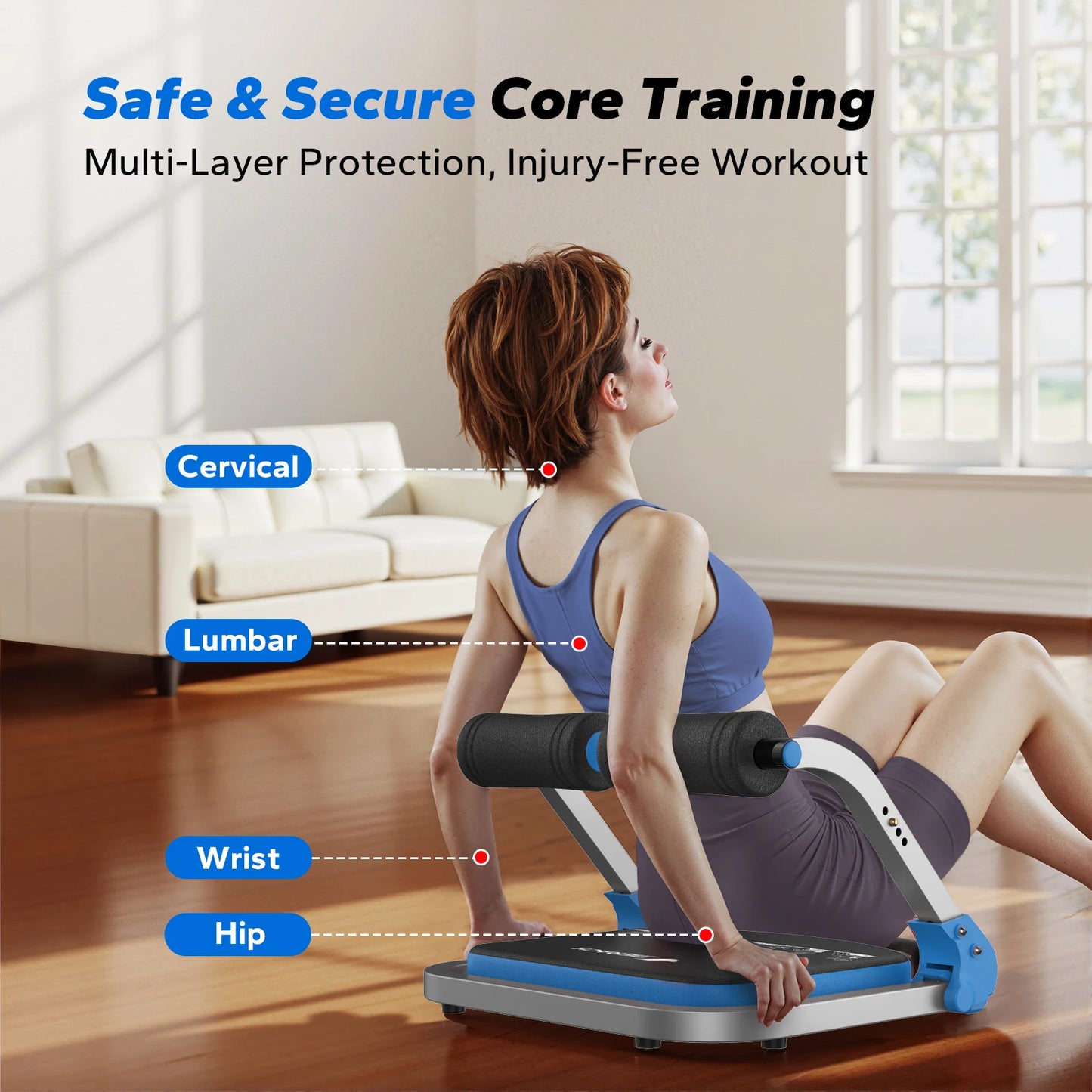 Merach Automatic Rebound Abdominal Machine For Core Workout