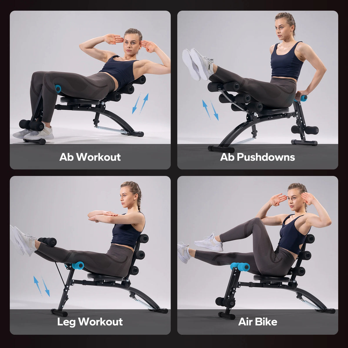 Merach Adjustable Ab Workout Bench For Home Gym Core Fitness