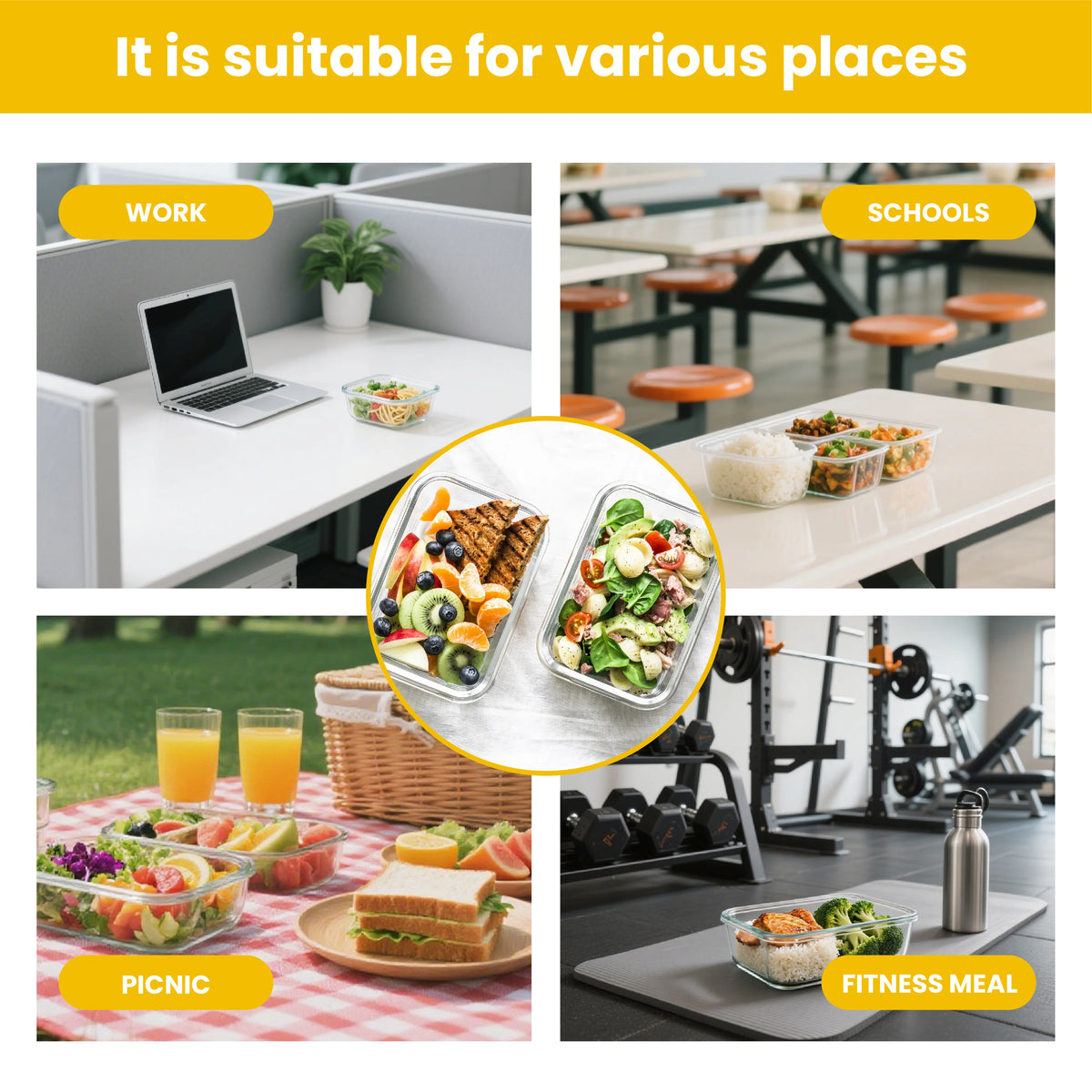 Vacuum Seal Food Storage Containers Set for Freshness and Organization