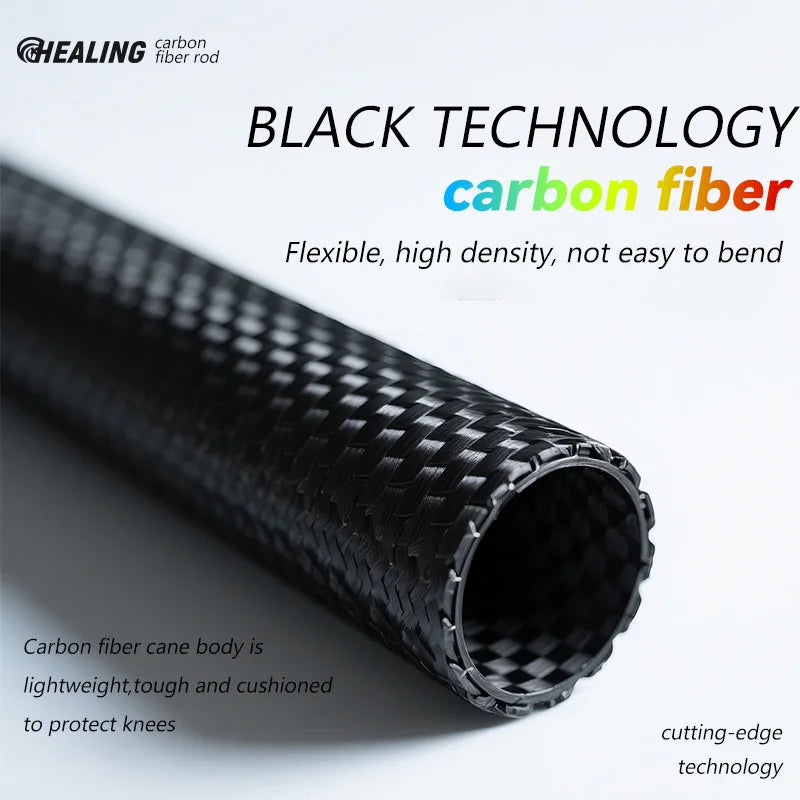 OKHEALING Carbon Fiber Foldable Trekking Poles Lightweight Hiking Gear