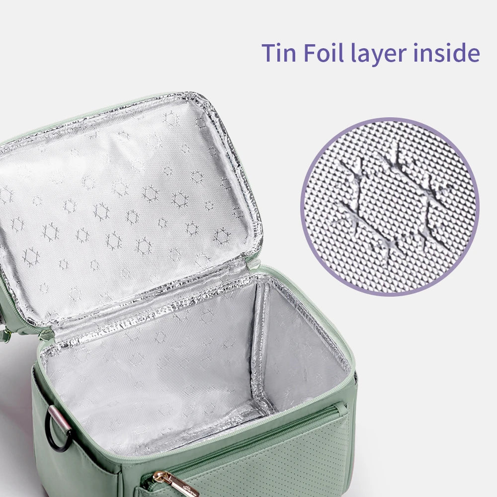 Sunveno EPP Insulated Lunch Bag With Tin Foil Storage