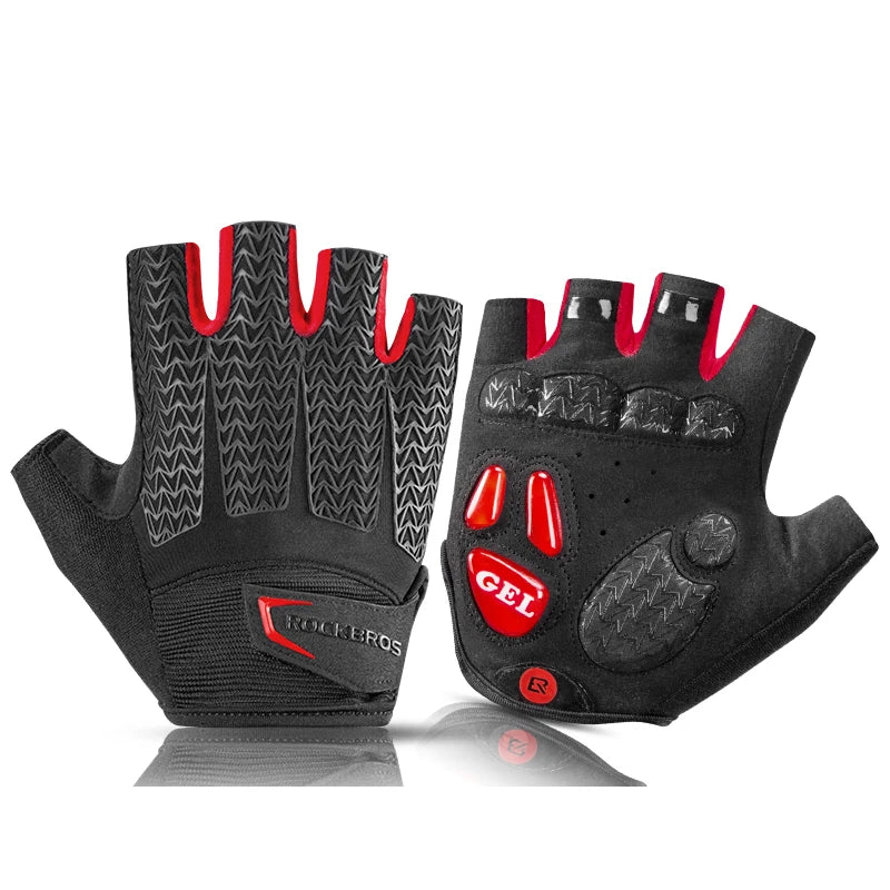 Rockbros Breathable Half Finger Cycling Gloves With Gel