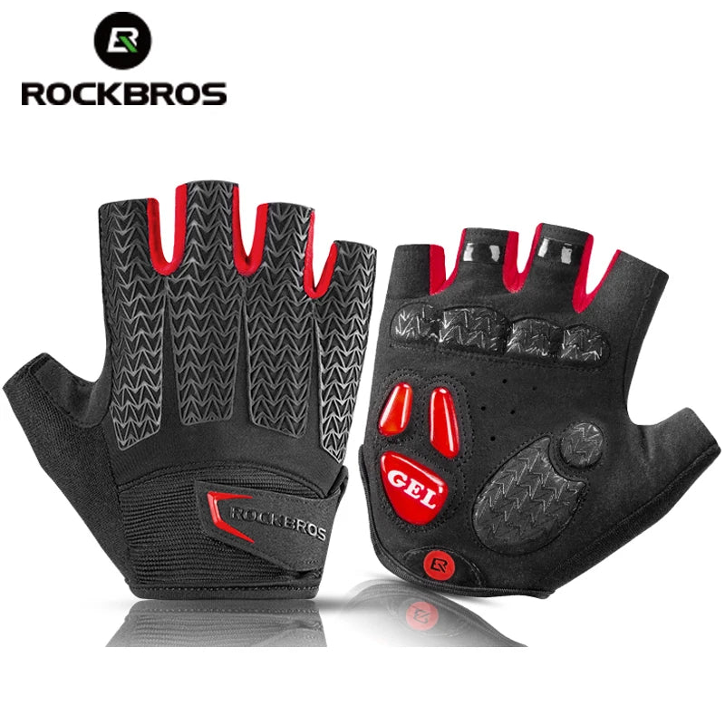 Rockbros Breathable Half Finger Cycling Gloves With Gel