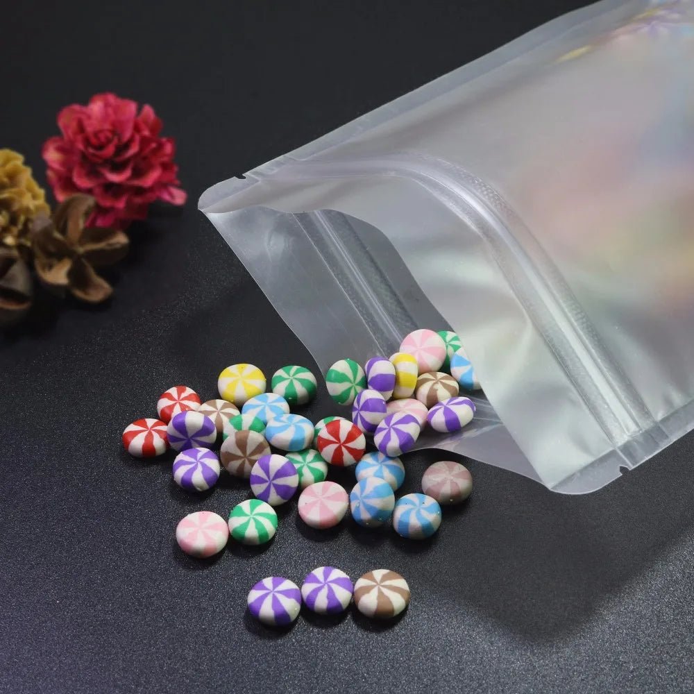 VoluPack Frosted Ziplock Mylar Storage Bags With Tear Notch