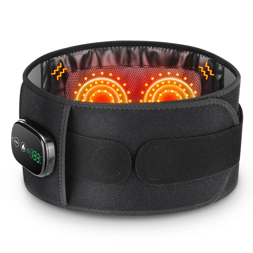 Hailicare Heating Vibration Massager Belt With Red Light