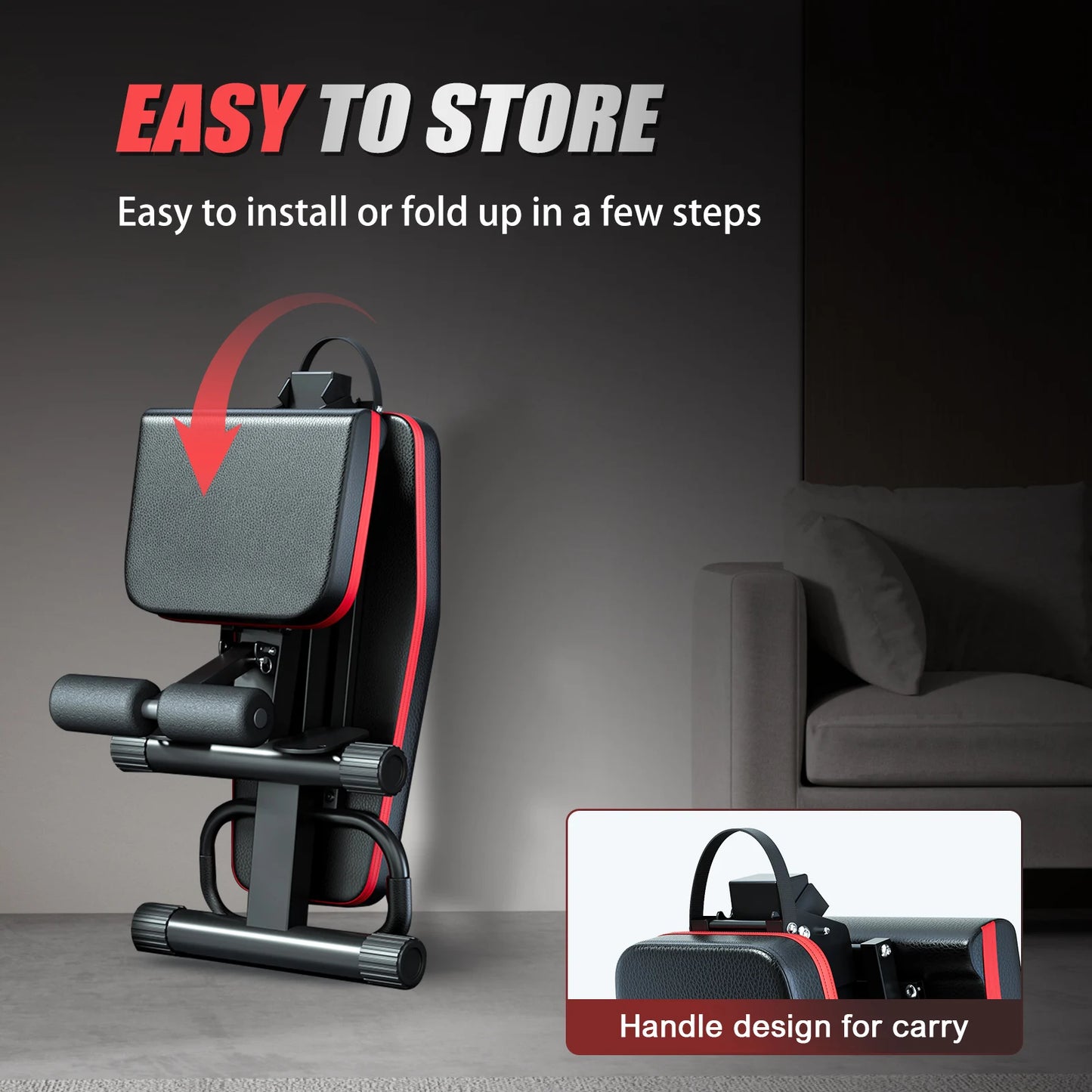 Pre Assembled Foldable Dumbbell Weight Bench For Home Workouts