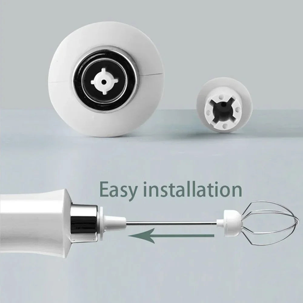 Stonego Cordless Rechargeable Milk Frother With Three Speed Whisk
