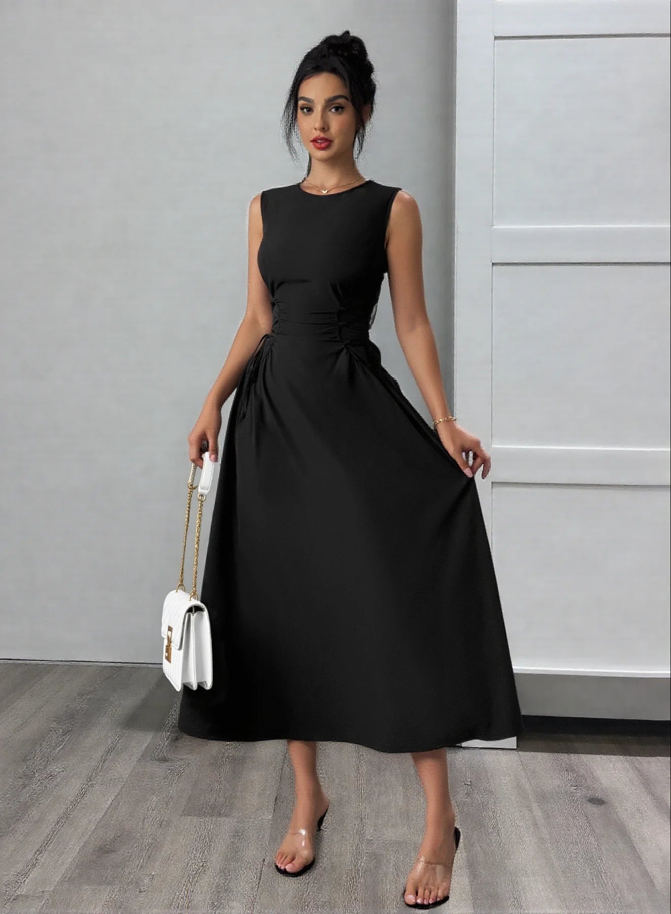 Women Off Shoulder Bodycon Party Dress With Bow Detail