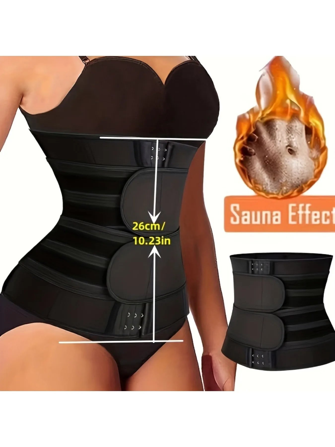Women's Postpartum Waist Trainer Belt With Adjustable Triple Hook