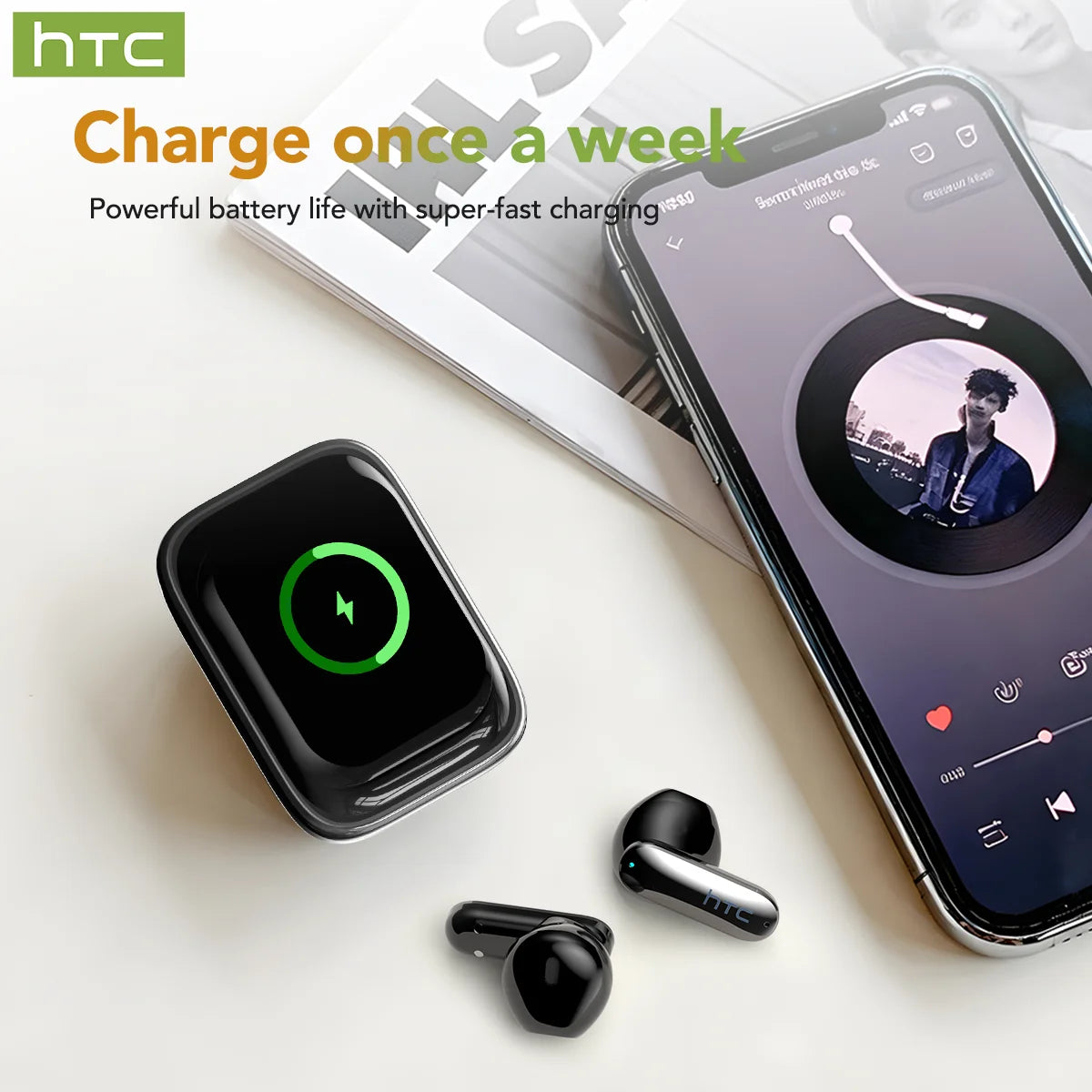 Bluetooth Earbuds With 30Hrs Playback And AI Translation