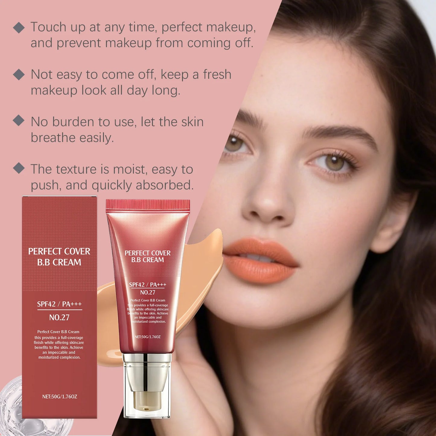 Perfect Cover Long Lasting BB Cream Moisturizing Concealer Oil Control