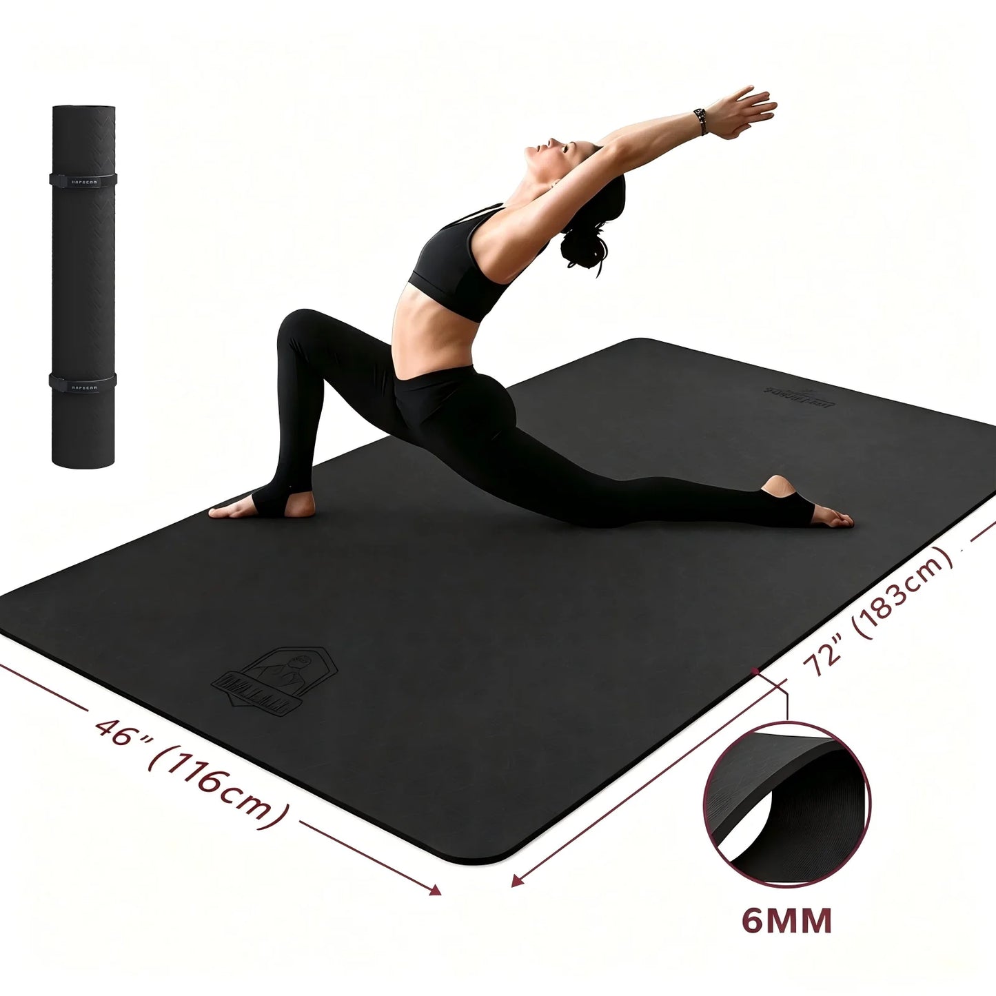 Hapbear Tpe Double Sided Non Slip Yoga Fitness Exercise Mat