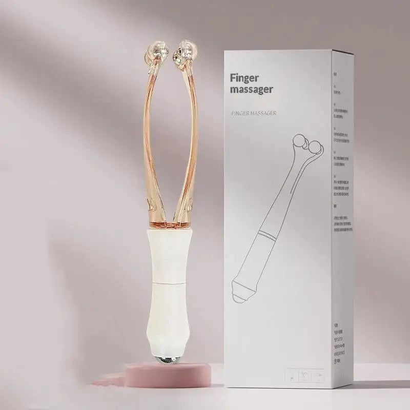 Dual End Hand Finger Joint Acupoint Massager Roller