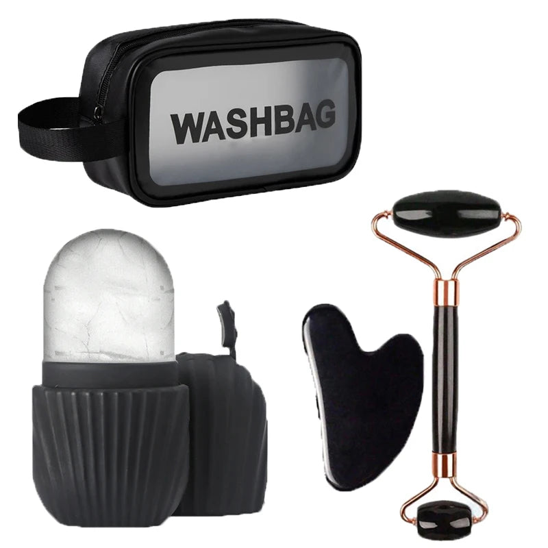 Portable Ice Face Roller With Gua Sha Set For Daily Care
